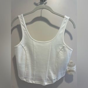 White Altard State cropped top